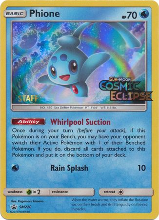 Phione (Staff Prerelease Promo) (SM220) [Sun & Moon: Black Star Promos]