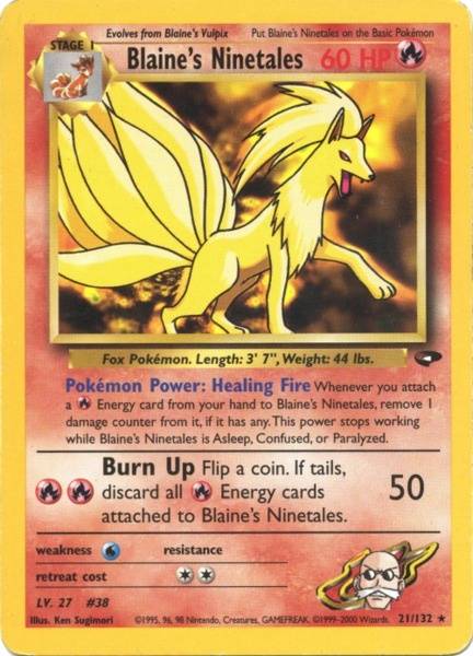 Blaine's Ninetales (21/132) [Gym Challenge]