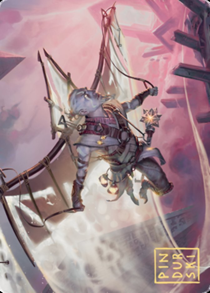 Kitesail Cleric Art Card (Gold-Stamped Signature) [Art Series: Zendikar Rising]