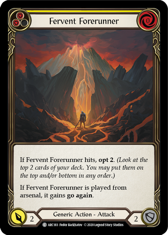 Fervent Forerunner (Yellow) [ARC183] Unlimited Rainbow Foil