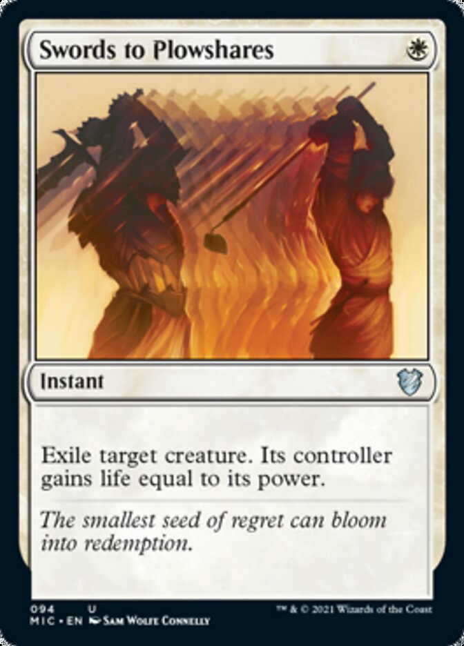Swords to Plowshares [Innistrad: Midnight Hunt Commander] (MIC 94)