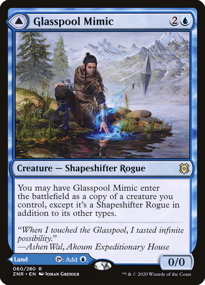 Glasspool Mimic // Glasspool Shore [Zendikar Rising] (ZNR 60)