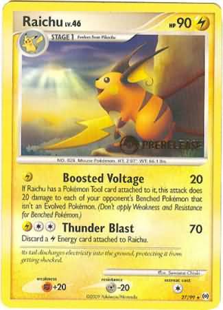 Raichu (Prerelease Promo) (27/99) [Nintendo: Black Star Promos]
