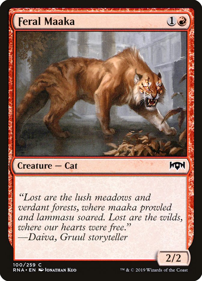 Feral Maaka [Ravnica Allegiance] (RNA 100)