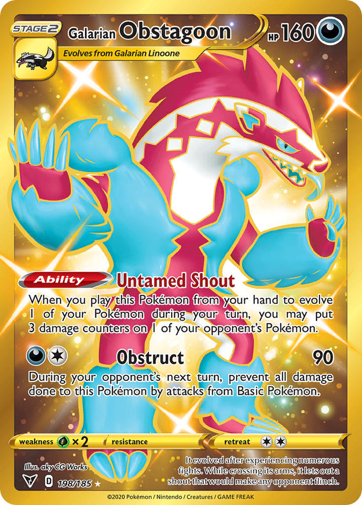 Galarian Obstagoon (198) [Sword & Shield: Vivid Voltage]