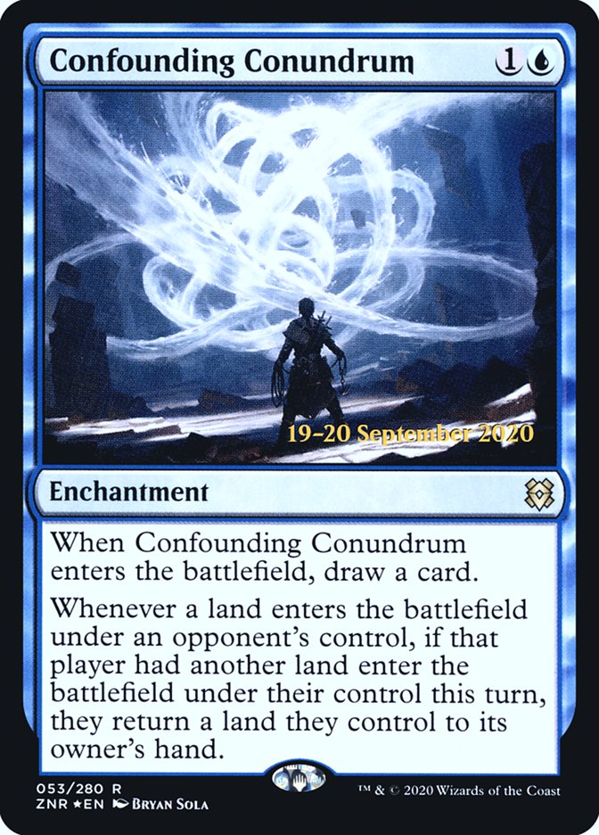 Confounding Conundrum  [Zendikar Rising Prerelease Promos] (PZNR 53S)
