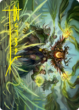 Witherbloom Command Art Card (Gold-Stamped Signature) [Strixhaven: School of Mages Art Series] (ASTX 45)