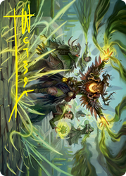 Witherbloom Command Art Card (Gold-Stamped Signature) [Strixhaven: School of Mages Art Series] (ASTX 45)