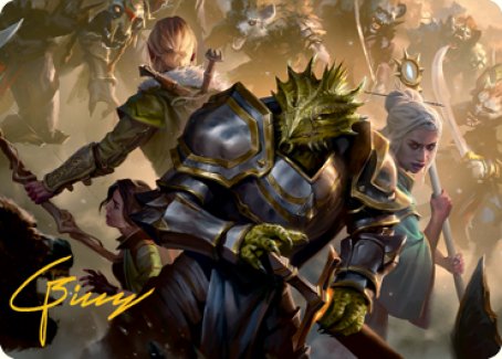 You Come to the Gnoll Camp Art Card (Gold-Stamped Signature) [Dungeons & Dragons: Adventures in the Forgotten Realms Art Series] (AAFR 42)