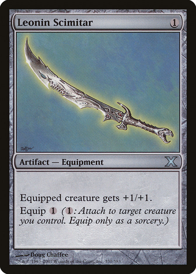 Leonin Scimitar [Tenth Edition] (10E 331)