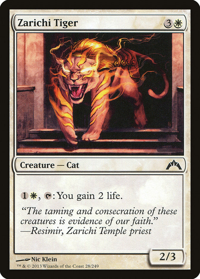 Zarichi Tiger [Gatecrash] (GTC 28)