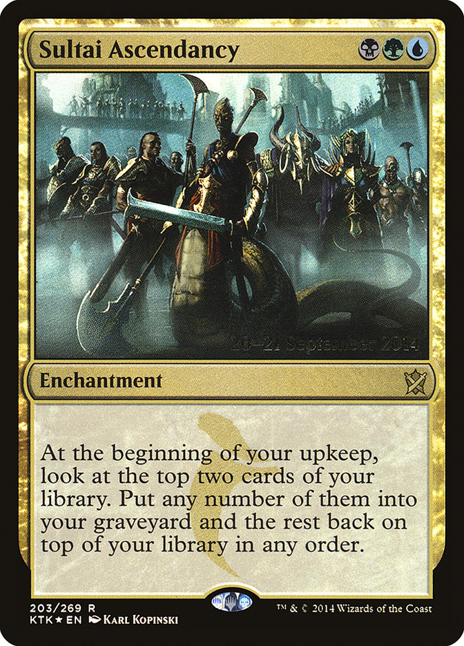 Sultai Ascendancy  (Prerelease) [Khans of Tarkir Prerelease Promos] (PKTK 203S)