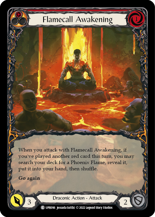 Flamecall Awakening [UPR096] (Uprising)  Rainbow Foil
