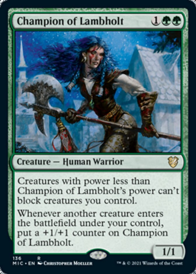 Champion of Lambholt [Innistrad: Midnight Hunt Commander] (MIC 136)