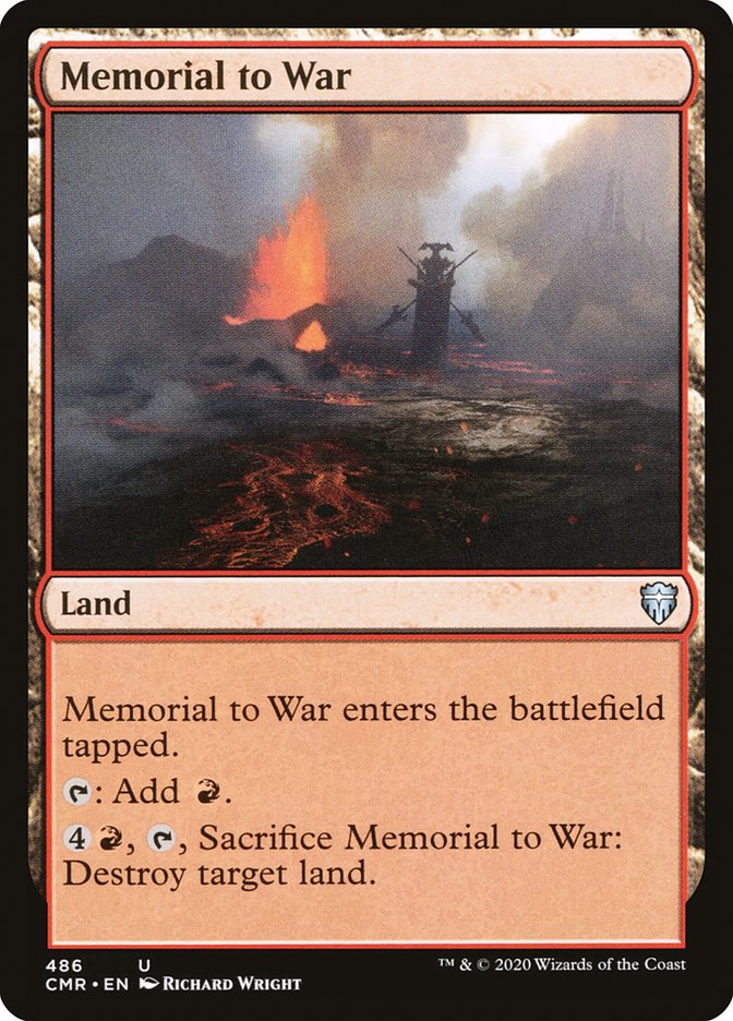 Memorial to War [Commander Legends] (CMR 486)