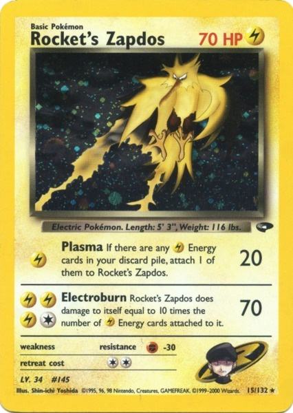 Rocket's Zapdos (15/132) [Gym Challenge]