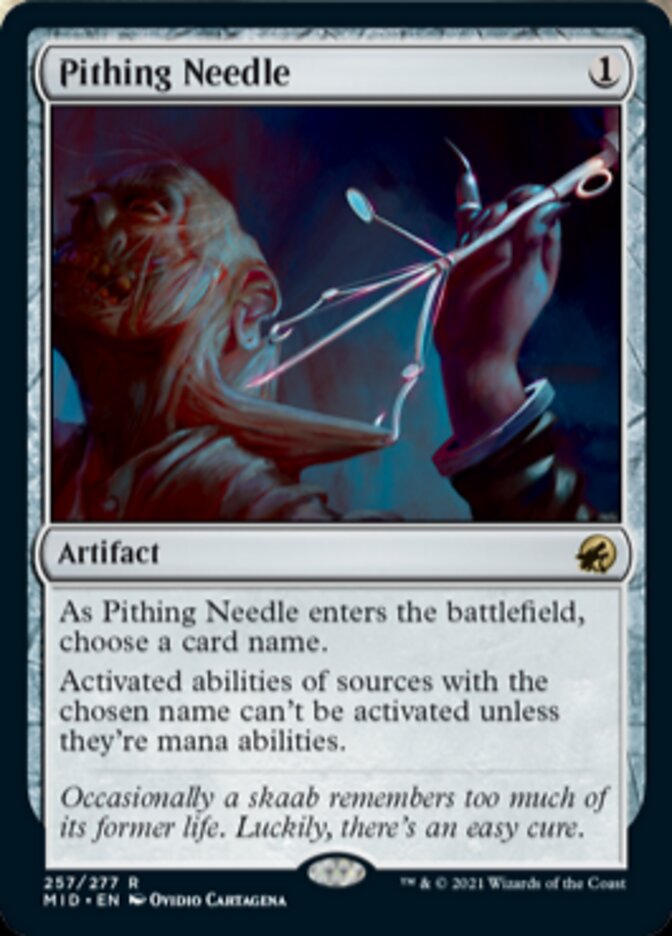 Pithing Needle [Innistrad: Midnight Hunt] (MID 257)