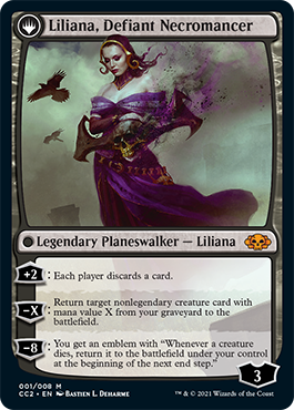 Liliana, Heretical Healer // Liliana, Defiant Necromancer [Commander Collection: Black] (CC2 1)