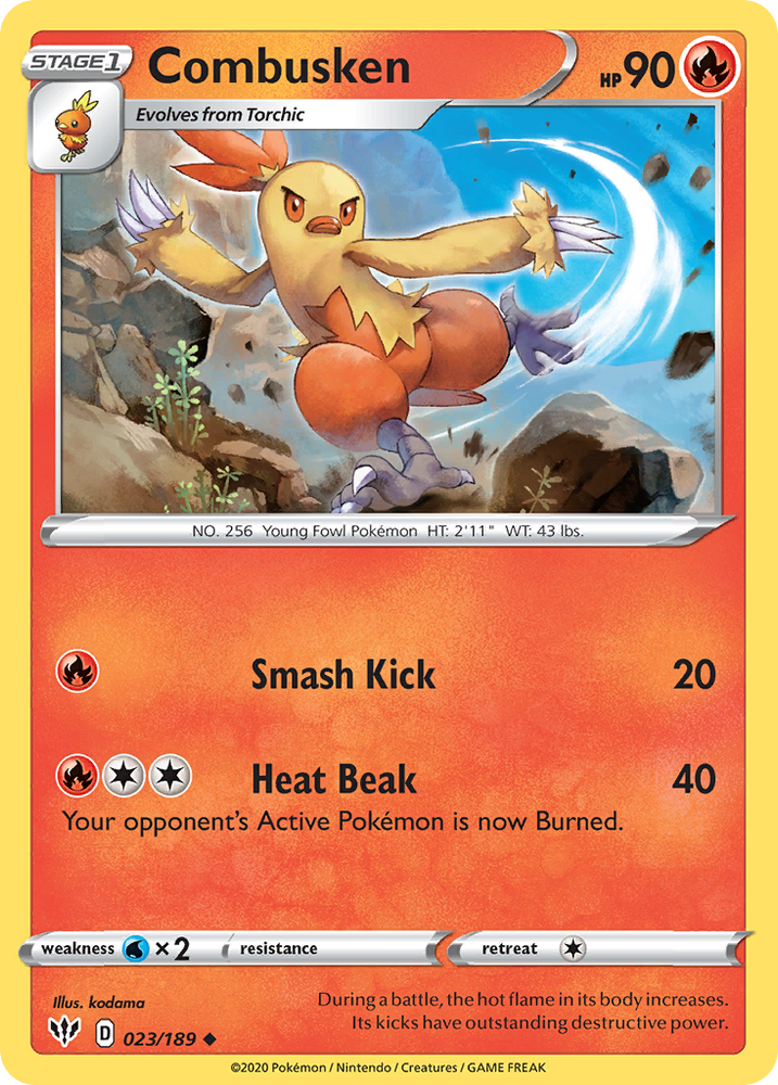 Combusken (23/189) [Sword & Shield: Darkness Ablaze]