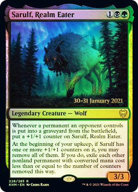 Sarulf, Realm Eater  [Kaldheim Prerelease Promos] (PKHM 228)