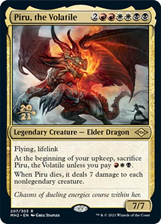 Piru, the Volatile [Modern Horizons 2 Prerelease Promos] (PMH2 207)