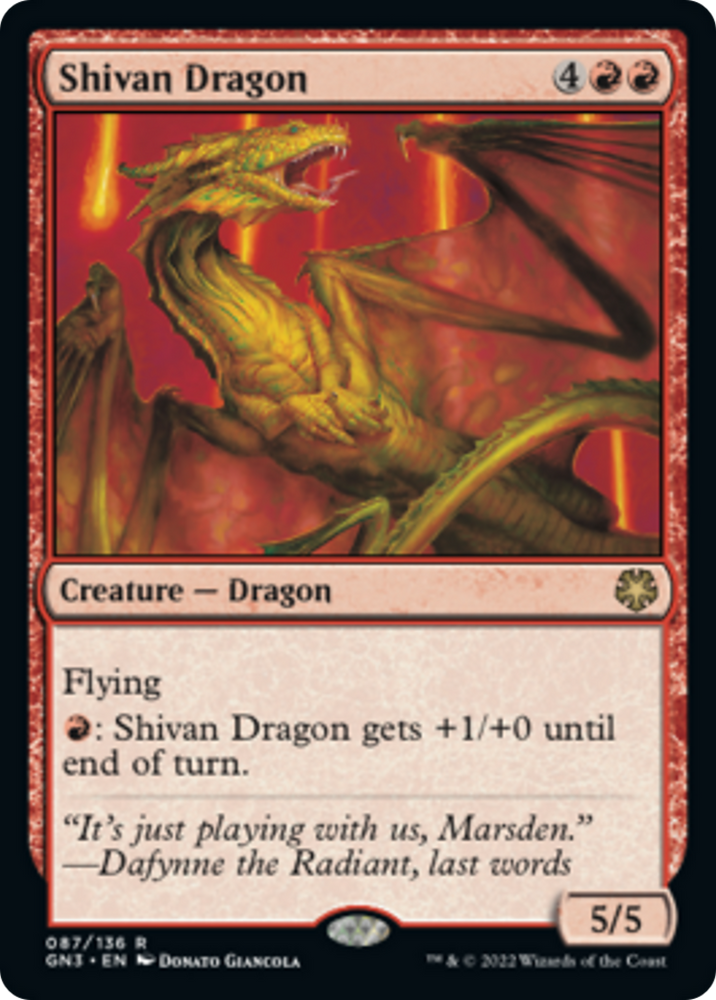 Shivan Dragon [Game Night 2022]