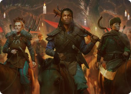 Candlelit Cavalry Art Card [Innistrad: Midnight Hunt Art Series] (AMID 48)