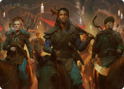 Candlelit Cavalry Art Card [Innistrad: Midnight Hunt Art Series] (AMID 48)