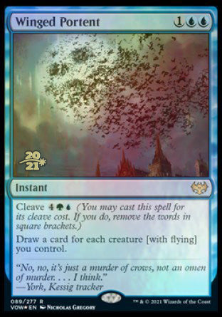 Winged Portent [Innistrad: Crimson Vow Prerelease Promos] (PVOW 89)