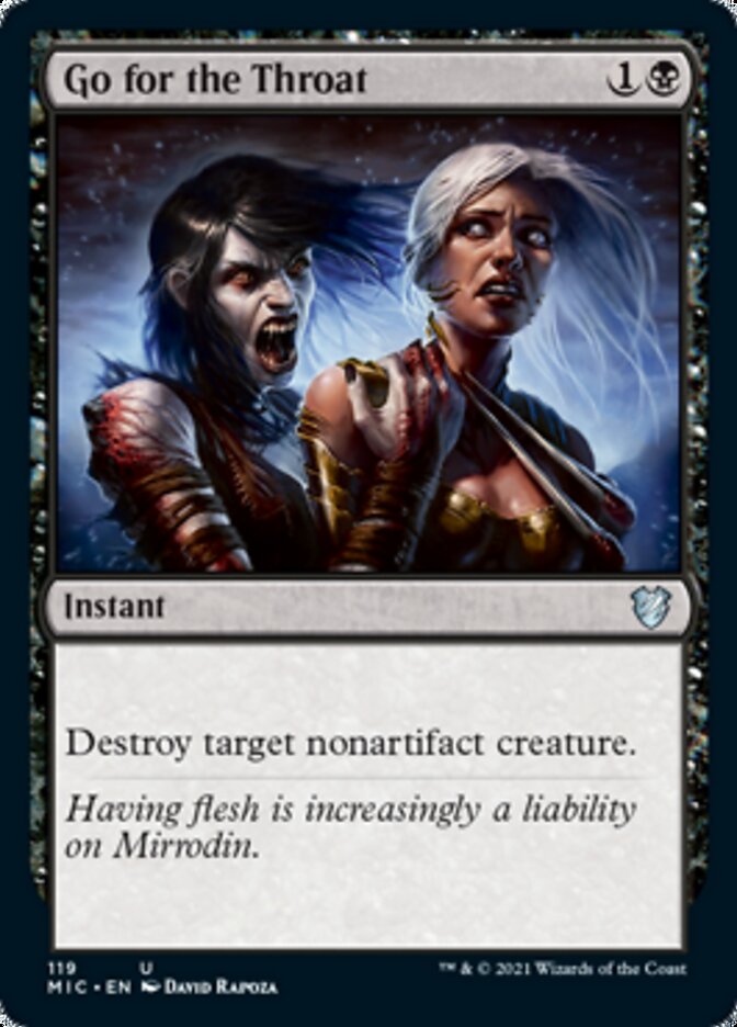 Go for the Throat [Innistrad: Midnight Hunt Commander] (MIC 119)