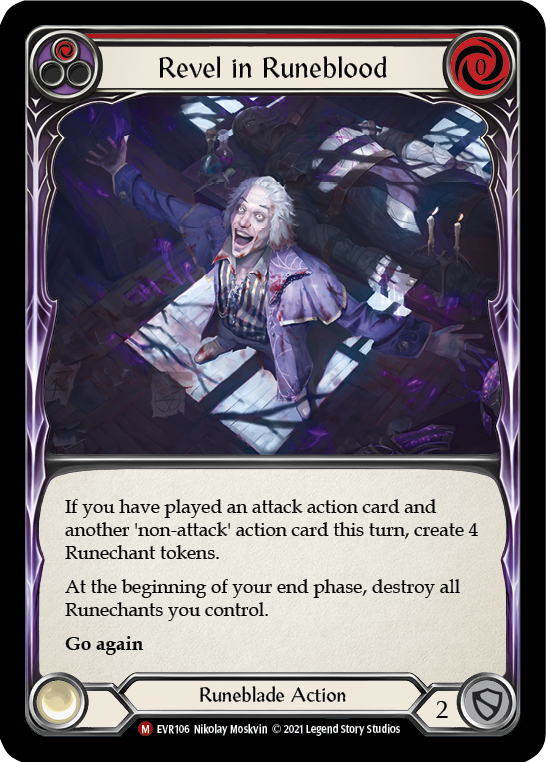 Revel in Runeblood [EVR106] 1st Edition Rainbow Foil