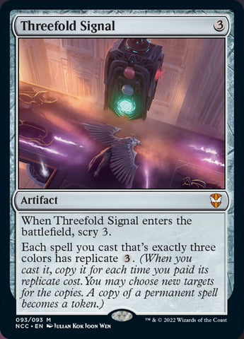 Threefold Signal [Streets of New Capenna Commander] (NCC 93)