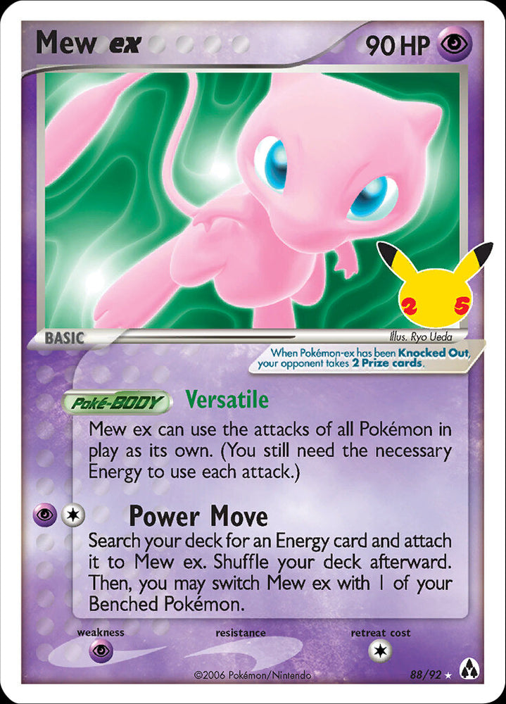 Mew ex (88/92) [Celebrations: Classic Collection]