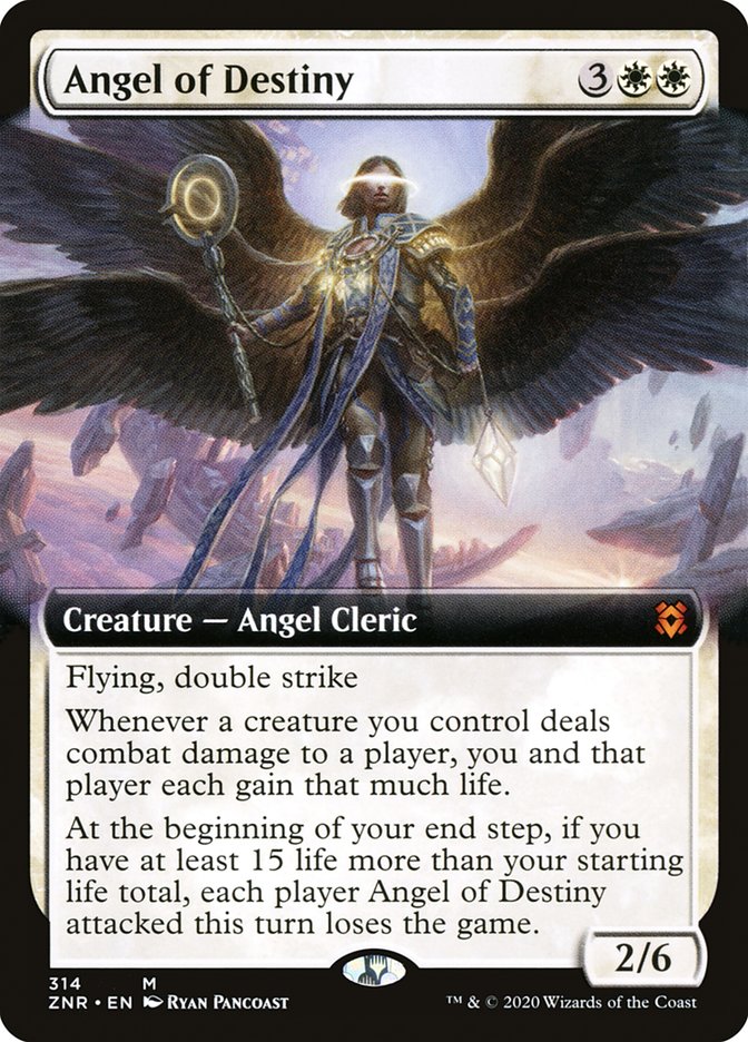 Angel of Destiny (Extended Art) [Zendikar Rising] (ZNR 314)