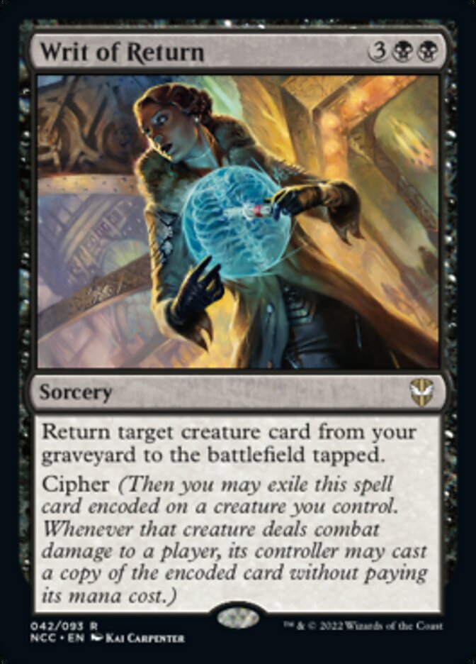 Writ of Return [Streets of New Capenna Commander] (NCC 42)