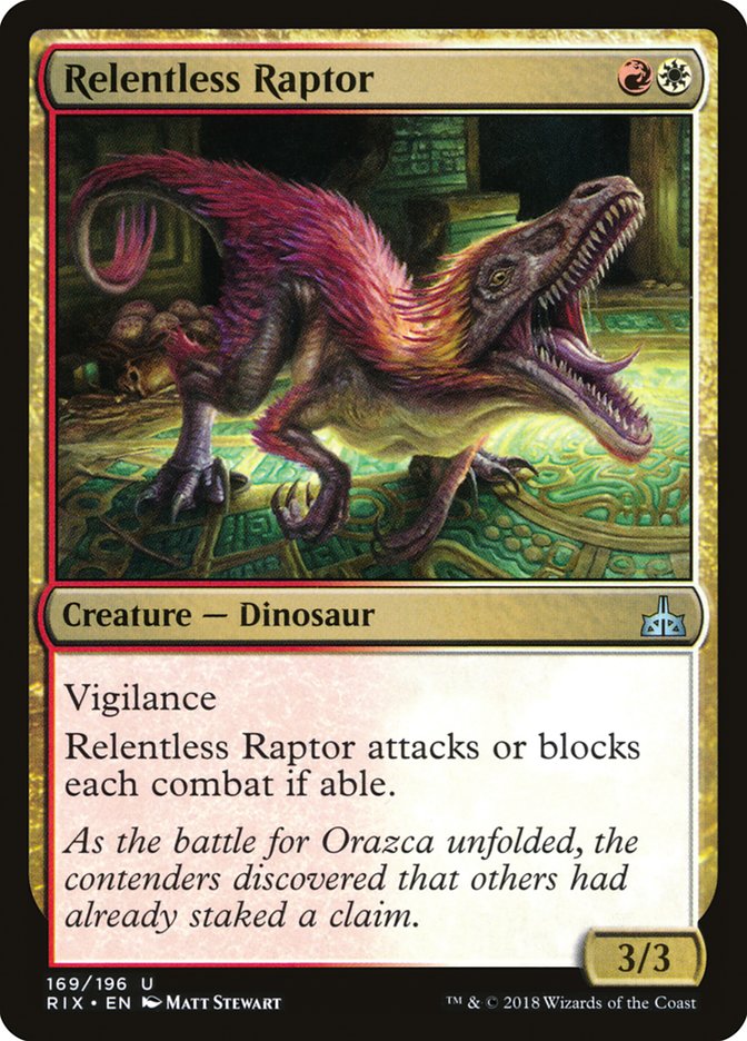 Relentless Raptor [Rivals of Ixalan] (RIX 169)