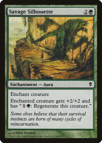 Savage Silhouette [Zendikar] (ZEN 181)