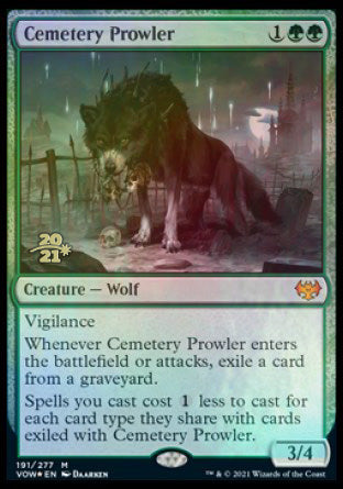 Cemetery Prowler [Innistrad: Crimson Vow Prerelease Promos] (PVOW 191)