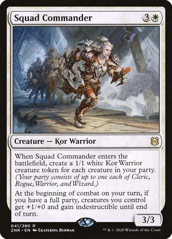 Squad Commander (Promo Pack) [Zendikar Rising Promos] (PZNR 41P)