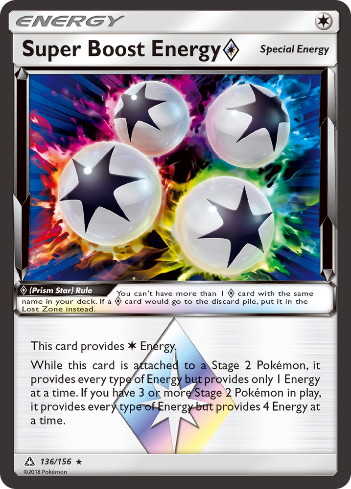 Super Boost Energy (Prism Star) (136/156) [Sun & Moon: Ultra Prism]