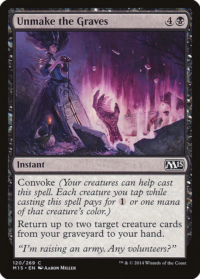 Unmake the Graves [Magic 2015] (M15 120)