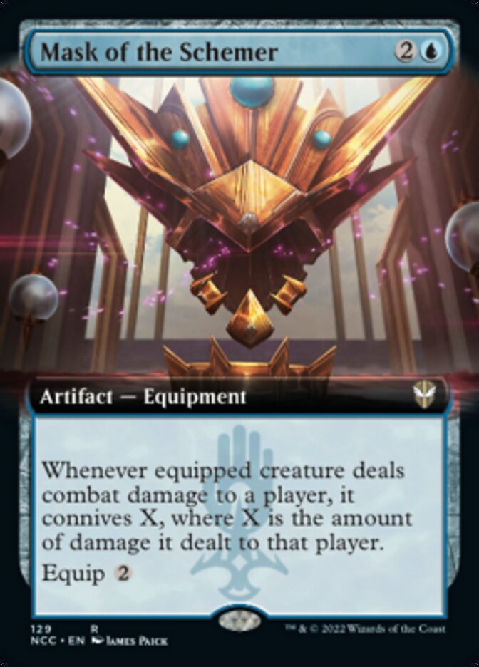 Mask of the Schemer (Extended Art) [Streets of New Capenna Commander] (NCC 129)