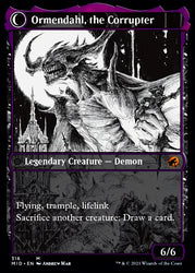 Jerren, Corrupted Bishop // Ormendahl, the Corrupted (Showcase Eternal Night) [Innistrad: Midnight Hunt] (MID 316)