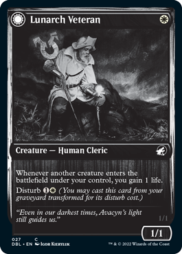 Lunarch Veteran // Luminous Phantom [Innistrad: Double Feature] (DBL 27)