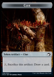 Clue // Spider Double-sided Token [Innistrad: Midnight Hunt Tokens] (TMID 16)