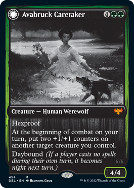 Avabruck Caretaker // Hollowhenge Huntmaster [Innistrad: Double Feature] (DBL 454)