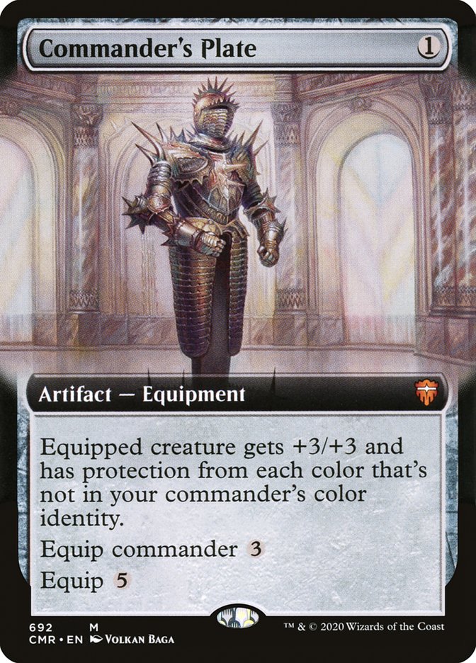 Commander's Plate (Extended Art) [Commander Legends] (CMR 692)