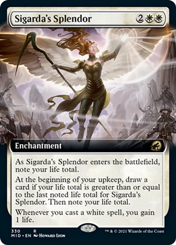 Sigarda's Splendor (Extended) [Innistrad: Midnight Hunt] (MID 330)