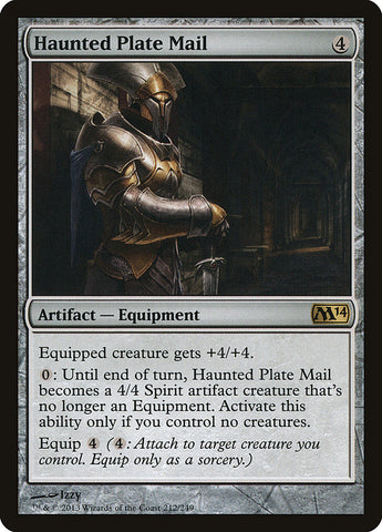 Haunted Plate Mail [Magic 2014] (M14 212)