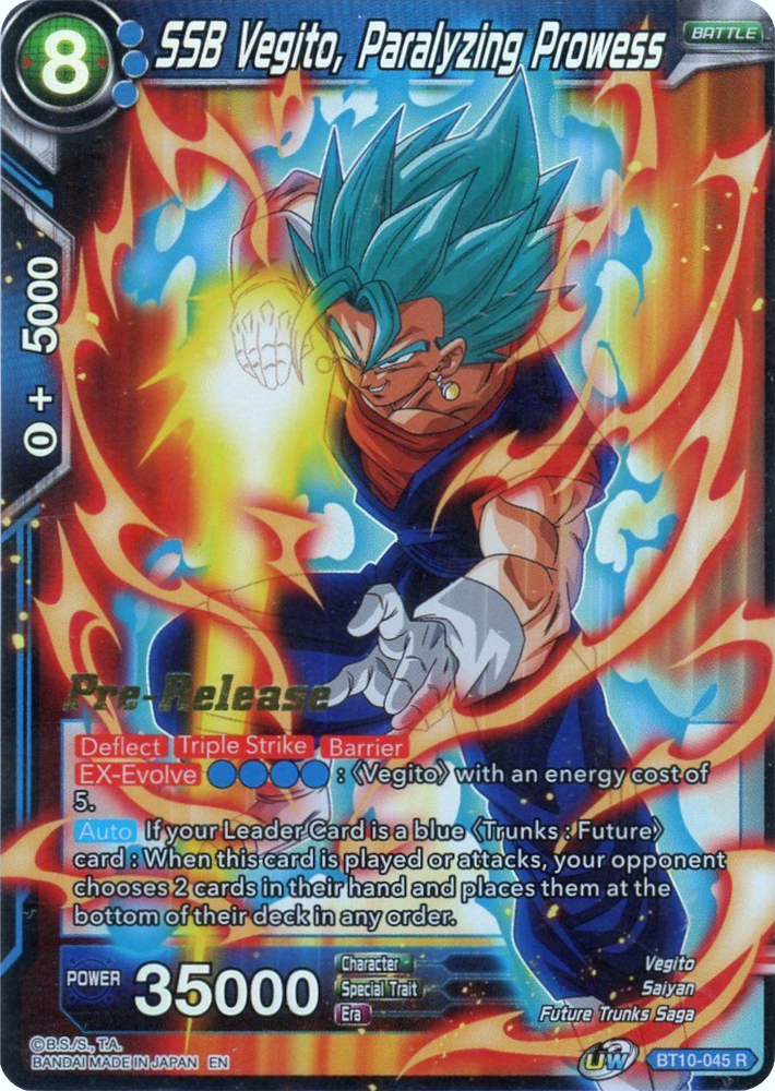 SSB Vegito, Paralyzing Prowess [BT10-045]